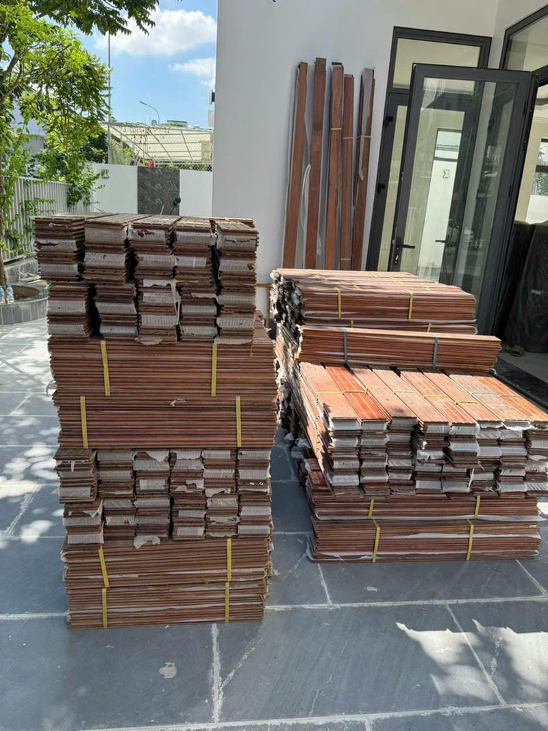 Thi Công Sàn Gỗ Cẩm Trắc Cho Biệt Thự Tai Khu Đt Đô Nghĩa Hà Đông 1