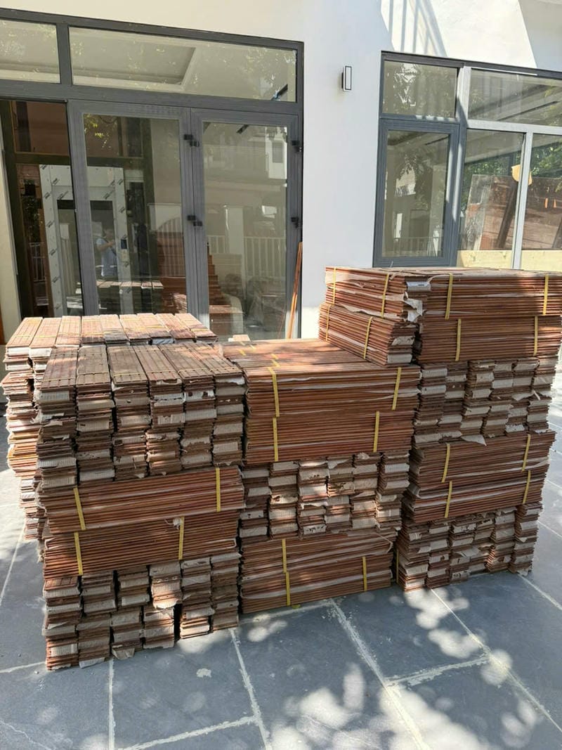 Thi Công Sàn Gỗ Cẩm Trắc Cho Biệt Thự Tai Khu Đt Đô Nghĩa Hà Đông 3